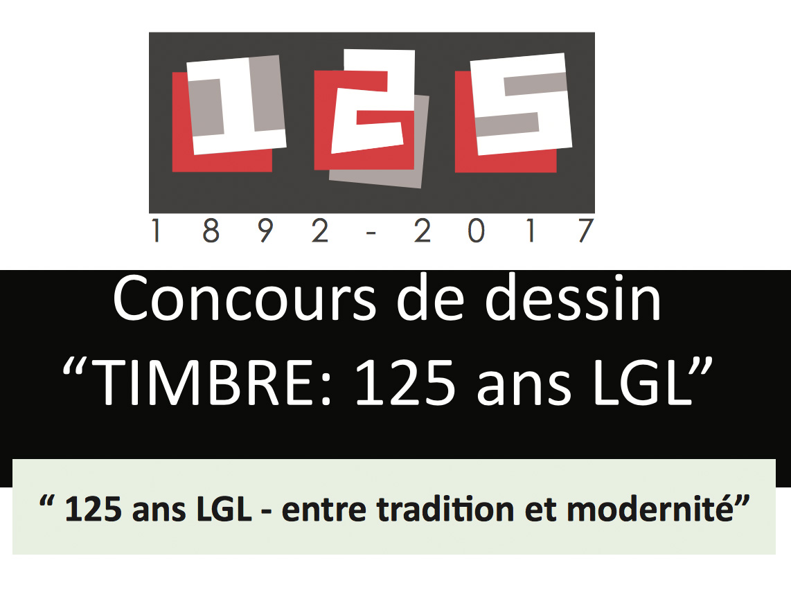 Concours de dessin "Timbre 125 ans LGL"
