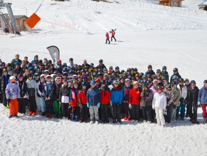 Classes de 5e en stage de ski à La Plagne